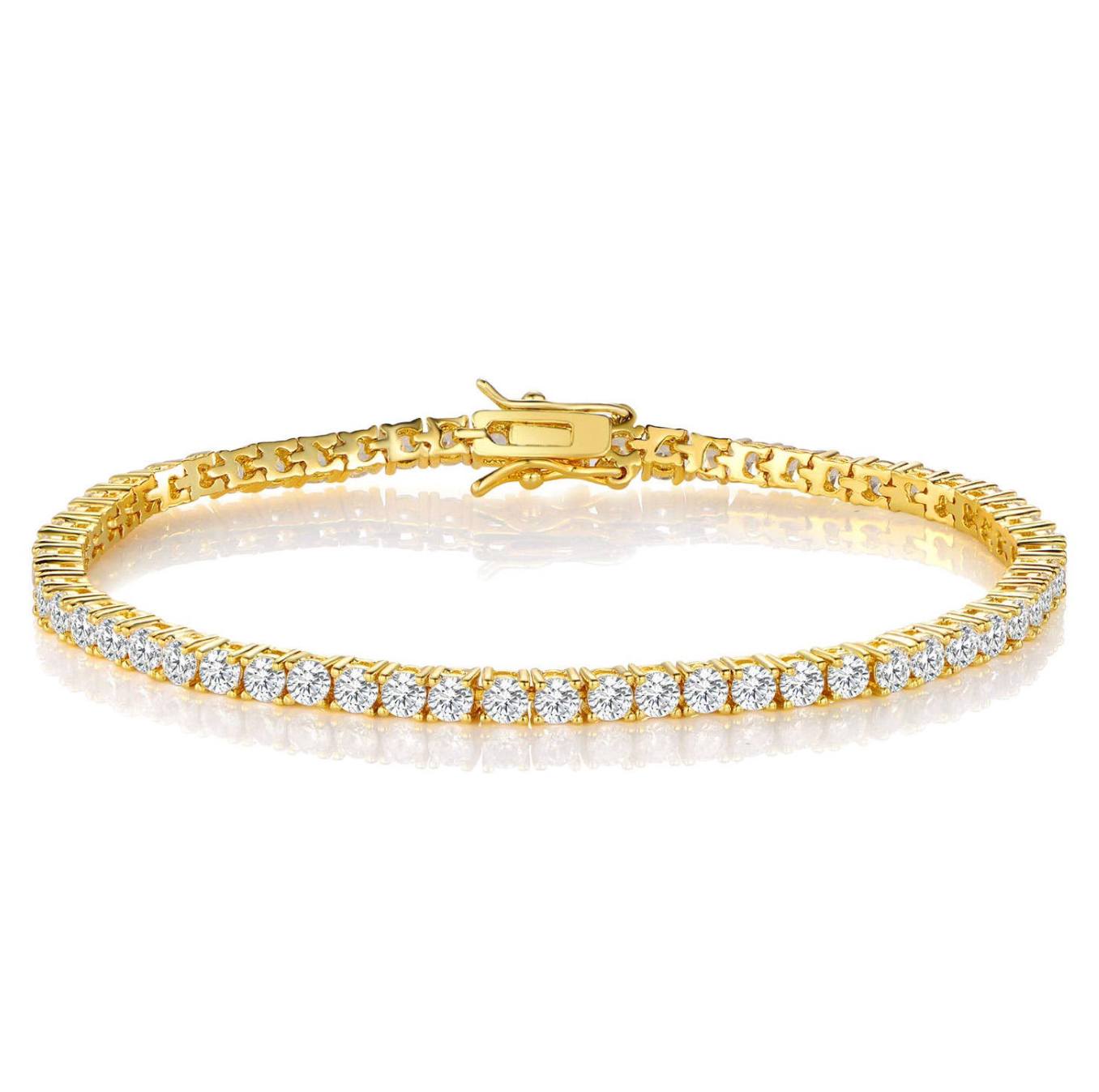 18K Gold-Plated Geometric Statement Necklace