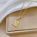 Light Luxury Heart Lock Pendant Jewelry