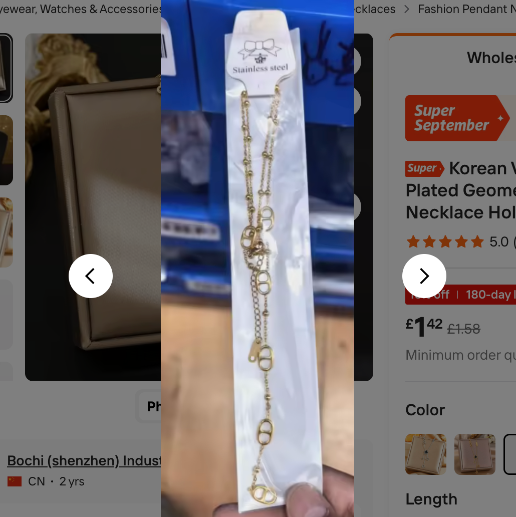 Korean-Style Stainless Steel Women’s Necklace