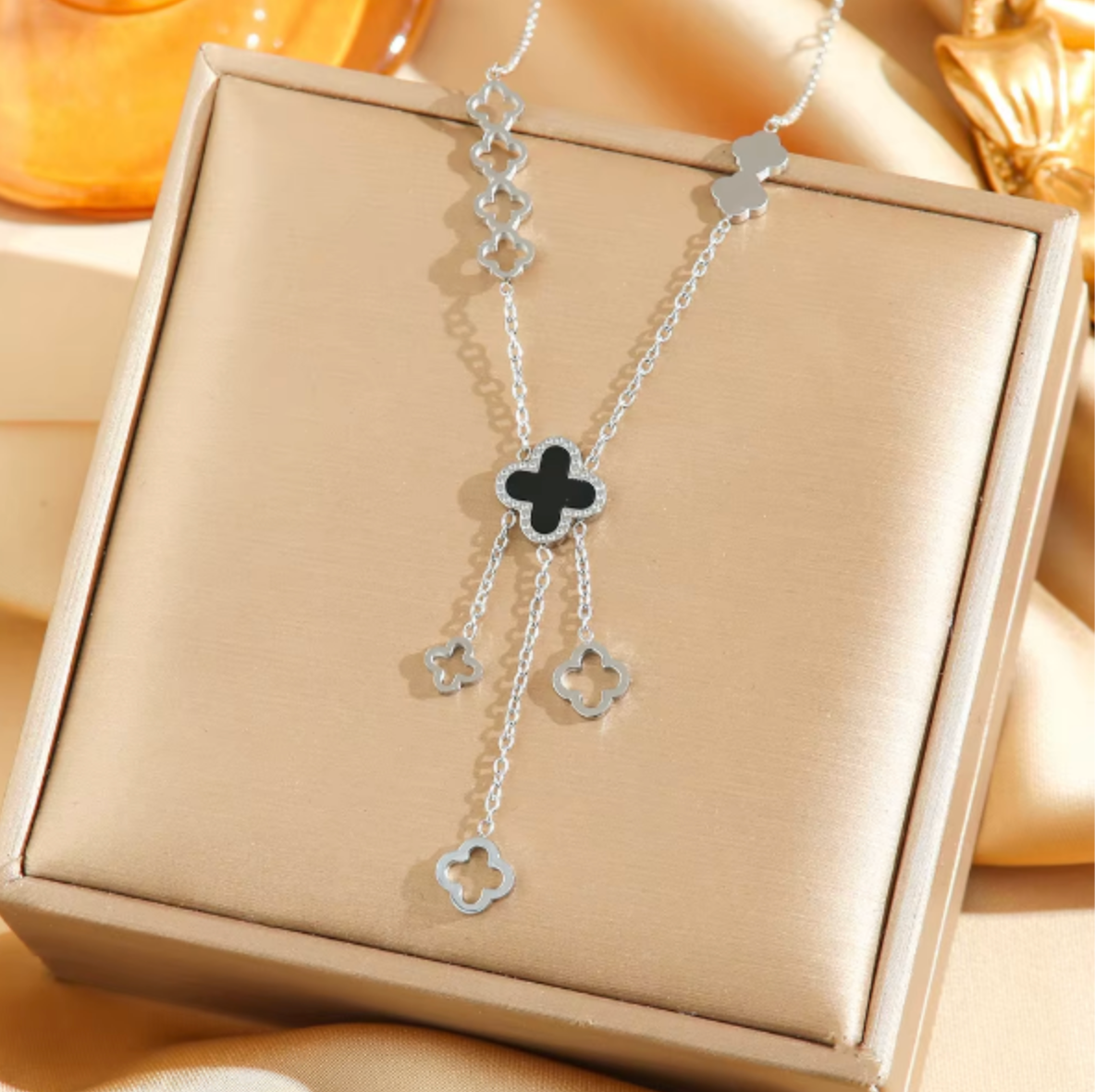 Korean-Style Stainless Steel Women’s Necklace