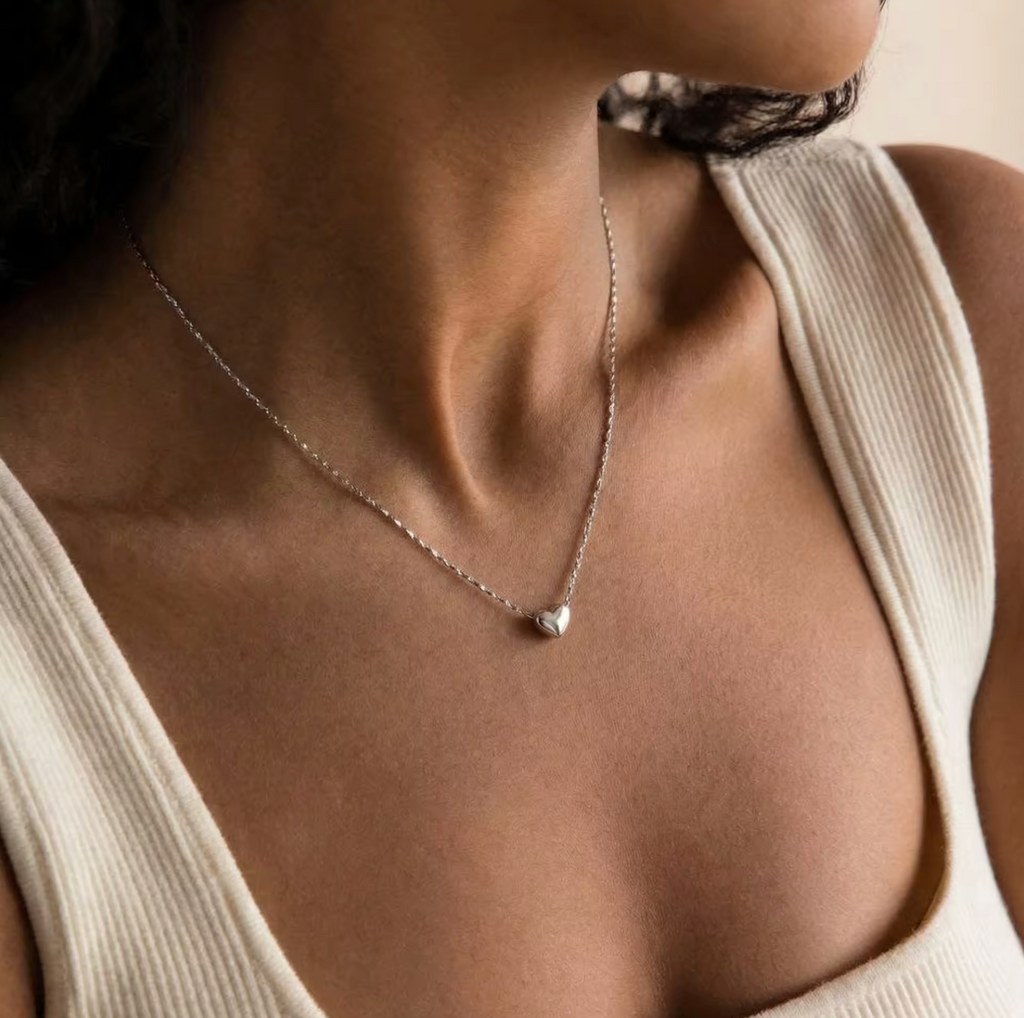 18K Gold-Plated Heart Pendant Necklace